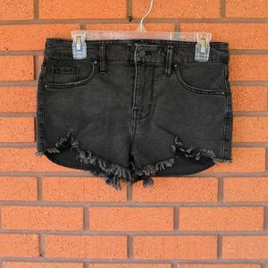 3/$20 Mossimo- Black Frayed High Rise Shorts